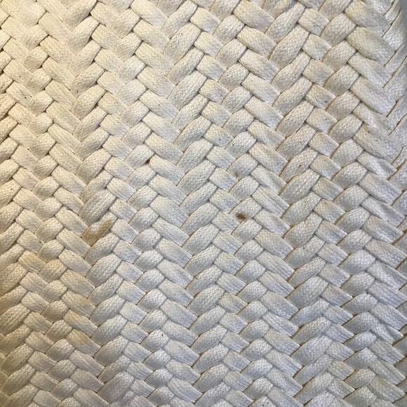 Banana Republic Handbag Woven Cotton Textile leather Handle hobo Bag (flaws) - Picture 10 of 10